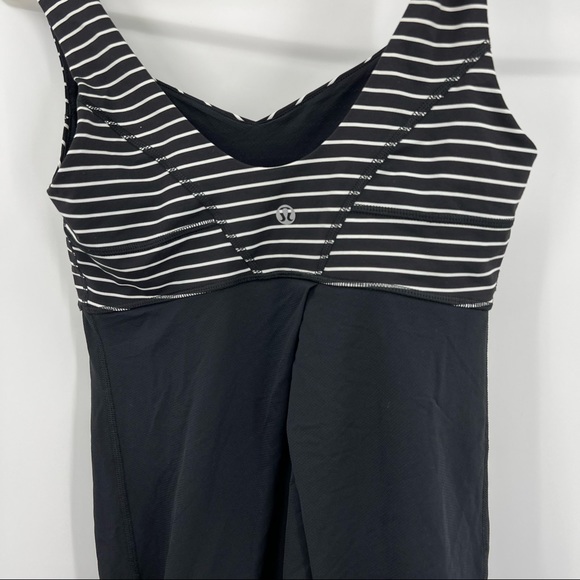 Lululemon Black Striped Tank Top 6 - Picture 4 of 7